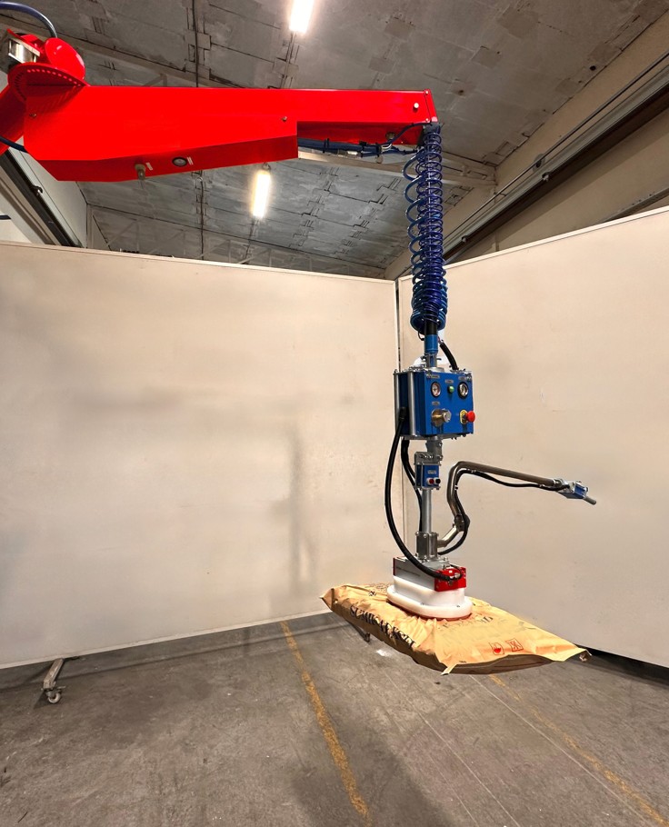 Manipulateur Maniflex avec système de préhension à vide pour la manutention de sacs et sachets