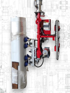 Sistema presa ventose verticali rotazione di 180° installabile su LITUS Attrezzatura industriale manipolazione carichi
